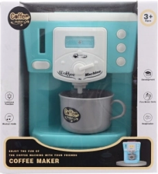 Children’s battery-powered coffee maker with lights and sounds