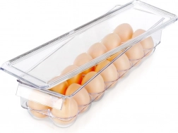 Eier-Organizer mit Deckel für 14 Stück