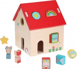 Petit Collage shape sorter house with animals