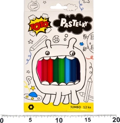 Jumbo Sechseckige Buntstifte 12 Stk