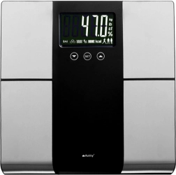 Analytische Personenwaage RUHHY mit LCD, BMI-Messung, 10 Profile, Tragkraft 225 kg