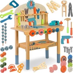 Établi de travail en bois pour enfants avec outils RICOKIDS
