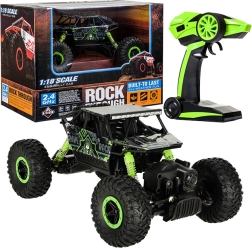 Voiture RC Rock Crawler 1:18 4WD 2,4 GHz – Vert