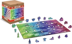 Wooden double-sided puzzle Coral Reef 2-in-1, 100 pieces