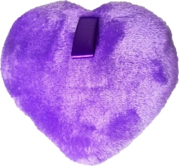Reusable BLING makeup remover sponge - heart, mixed colors