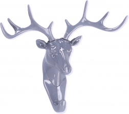 Sticker wall hook from antlers - gray