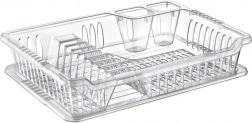 Dish rack 40 × 29 × 8.5 cm with drip tray