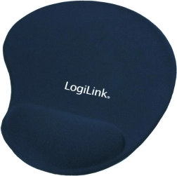 Mouse pad with gel wrist support blue
