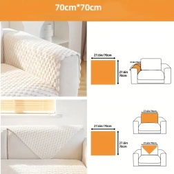 Rutschfeste elastische Überdecke für Sofa und Sessel 70 × 70 cm