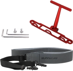 Holder with Strap Sunnylife for DJI RC / RC 2 Controller Red
