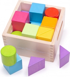 Colorful Wooden Blocks for Children by Bigjigs Toys