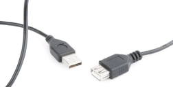 USB 2.0-Verlängerungskabel, 0,75 m, schwarz