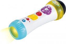 Mikrofon mit Lichteffekten und Stimmverzerrer