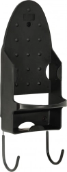 Wandhalterung für Bügeleisen und Bügelbrett, hitzebeständig, schwarz