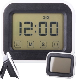 Elektronische digitale Uhr mit Wecker und beleuchtetem LCD-Display