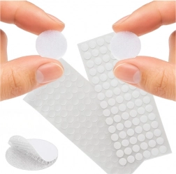 Self-adhesive Velcro White Ruhhy 18mm 500 pcs