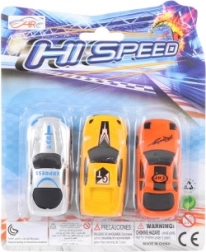 Set aus 3 Kunststoff-Autos