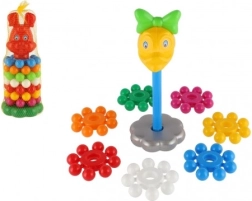 Pyramide empilable en plastique à anneaux 26 cm – 3 variantes