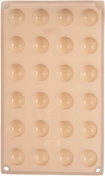 Siliconen mal voor pralines en chocolaatjes, beige, 30 × 17,5 × 1,5 cm