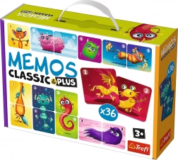 Pexeso Classic & Plus Cute Monsters 3-in-1