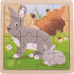 Bigjigs Toys puzzle rabbit with bunny