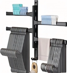 Wandmontierter schwenkbarer Handtuchhalter für Bad und Küche