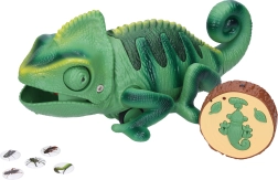 Op afstand bestuurbare kameleon met lichteffecten, 28 cm