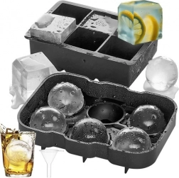 RUHHY 2-in-1 Silicone Molds for Ice Cubes and Spheres