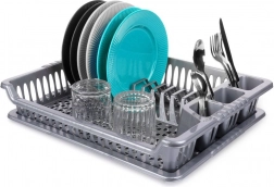 Gray dish drainer 46 × 37 × 8.5 cm