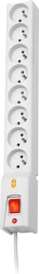 Surge Protector Lestar LX 810 with 8 Sockets and 5m Cable - Gray