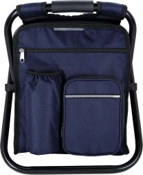 Chaise de pêche pliable avec sac à dos et compartiment isotherme - 1 pièce