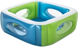 Opblaasbaar zwembad met vensters voor kinderen - 168 cm x 168 cm x 56 cm