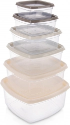 Set mit Vorratsdosen mit Deckeln, 6 Stk.