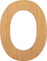 Small Foot bamboo letter O