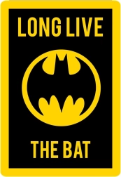 Paillasson Batman 80 × 120 cm – paillasson en polyester sous licence