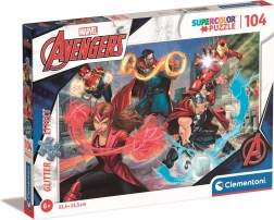 Glitter Puzzle Marvel Avengers 104 Pieces