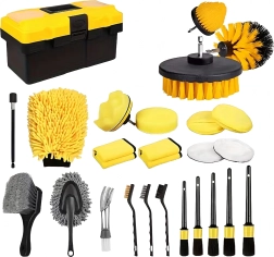 XXL 27-in-1 Autopflege-Detailing-Set mit Aufbewahrungsschrank