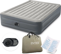 Intex double air mattress with built-in electric pump 203 × 152 × 46 cm