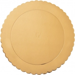 Gold round cake board 26 cm