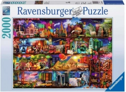 Puzzel 2000 stukjes Wereld van boeken