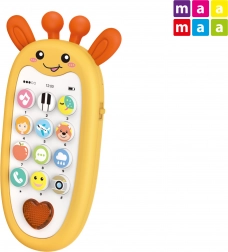 Kindertelefoon giraffe met effecten 13,5 cm