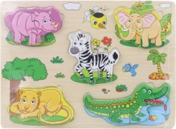 Wooden Safari Puzzle Board
