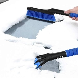 Große Auto-Schneebürste mit Eiskratzer