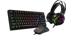 Premium 3-in-1 gaming set ECLIPSE RGB – mechanical keyboard, mouse and headset