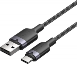 USB Cable 2.0 USB‑A to USB‑C 3A 1 m Black Vention