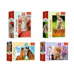 Minipuzzle 54 pieces with young animals