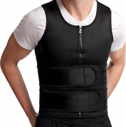 Men's Neoprene Fitness Sauna Vest S – Slimming Compression Training Vest