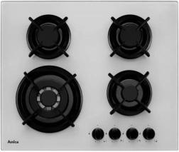Gas-Glaskochfeld mit 13 cm WOK-Brenner