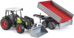 Bruder Tractor CLAAS Nectis 267F with Front Loader and Tipping Trailer