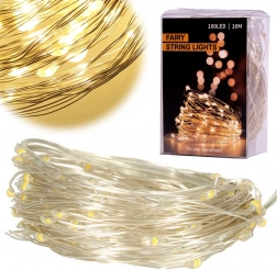 Dekorative LED-Drahtlichter 5 m, 50 LED – Warm